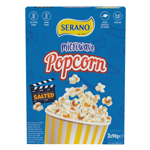 Microwave popcorn salted