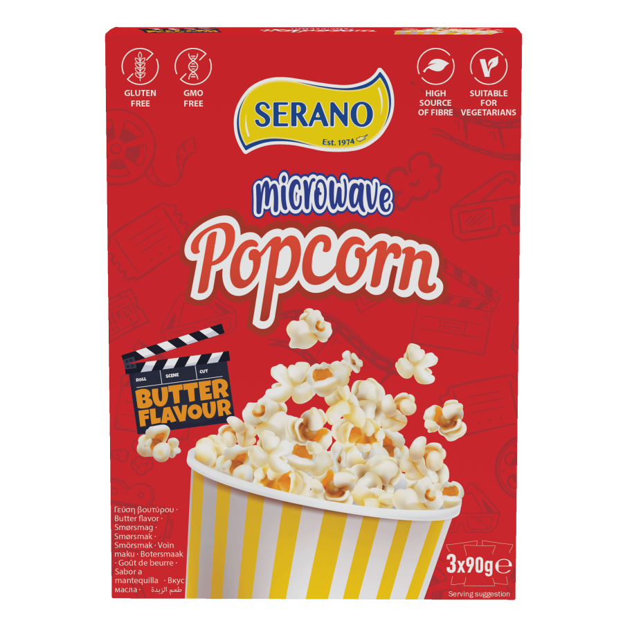 Microwave popcorn butter flavour