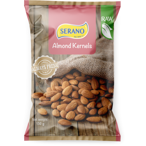 Raw almonds kernels