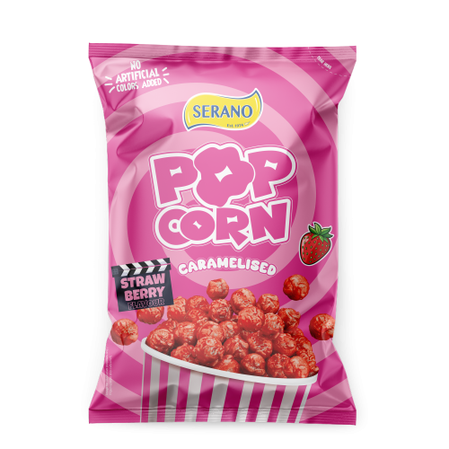 Caramelised Popcorn Strawberry Flavour