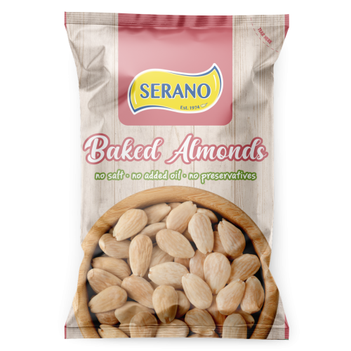 Baked almonds