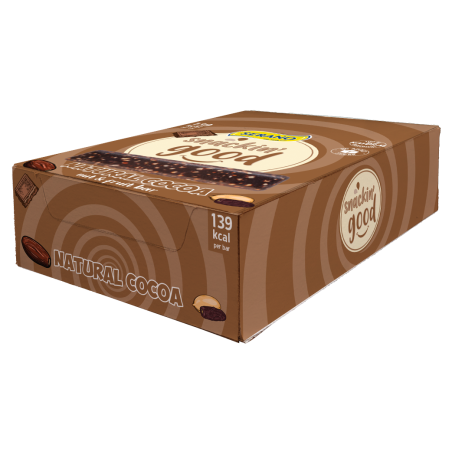 Snackin' good natural cocoa bar