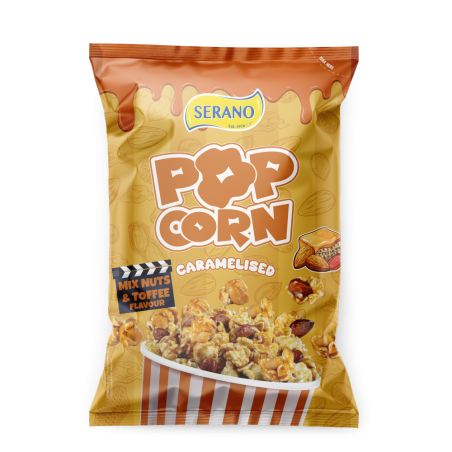 Caramelised Popcorn Mix Nuts & Toffee Flavour